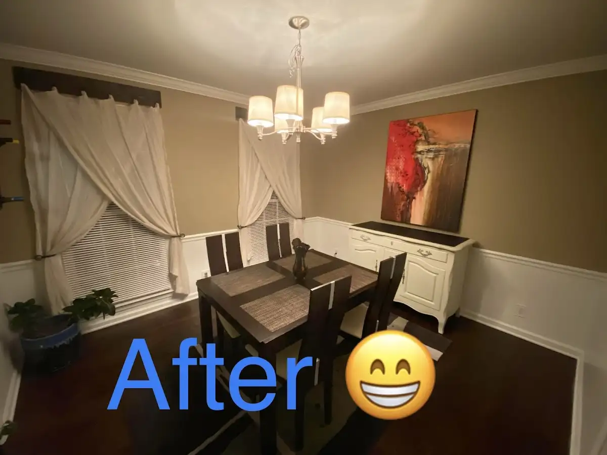 Professional dining room restoration after water damage in Cramerton