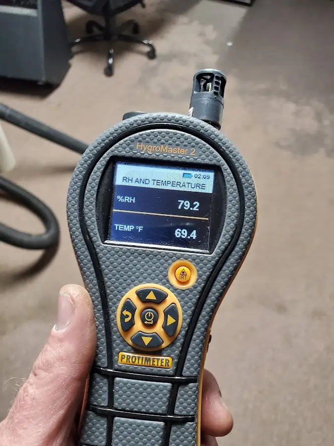 Moisture meter humidity assessment for Fire & Smoke Damage Restoration in Cramerton
